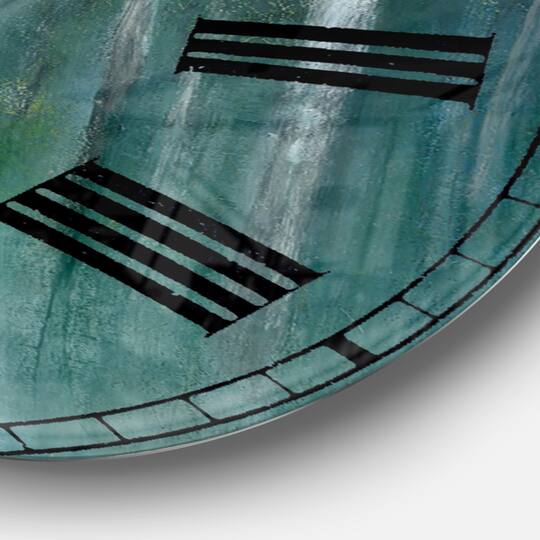 Designart 'Green Forest Dream Farmhouse Wall Clock